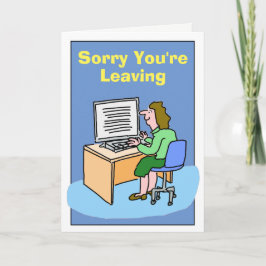 あなたは離れ悪かった白人女性。 カード