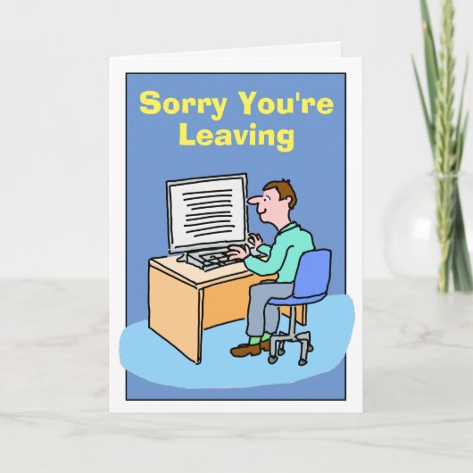 あなたは離れ悪かった白男。 カード (正面)