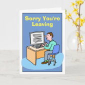 あなたは離れ悪かった白男。 カード (黄色い花)