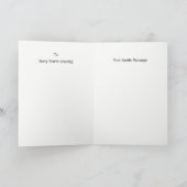 あなたは離れ悪かった黒男。 カード (内部)