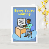 あなたは離れ悪かった黒男。 カード (黄色い花)