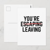 あなたは離れ、同僚の離れ贈り物から ポストカード (正面/裏面)