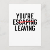 あなたは離れ、同僚の離れ贈り物から ポストカード (正面)