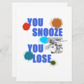 あなたは雪を失うペイントボールの木の玉ゲームギフト セーブザデート (正面/裏面)