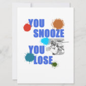 あなたは雪を失うペイントボールの木の玉ゲームギフト セーブザデート (正面)