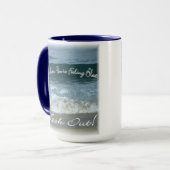 あなたは青い一見を感じた場合(美しい海) マグカップ (正面左)