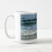 あなたは青い一見を感じた場合(美しい海) マグカップ (左)