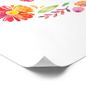 あなたは非常に愛されているカラフルフローラポスタープリント ポスター (角)