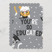 あなたは非常に教育おもしろいを受けた猫 シーズンカード (正面/裏面)