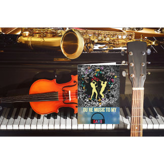 あなたは音楽を耳にバレンタインデー シーズンカード