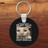 あなたは頭が切れるフェラかファルト・スミラ・キャット キーホルダー (正面)