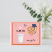 あなたは頭が切れる1枚のクッキーのバレンタインデーカード シーズンポストカード (スタンド正面)