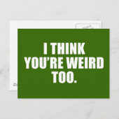 あなたは風変わりはがき ポストカード (正面/裏面)