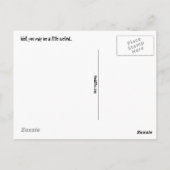 「あなたは風変わり...」 ポストカード (裏面)