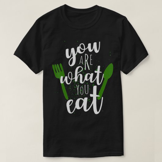 あなたは食べビーガン植物ベースのクリーンのために何であるか Tシャツ (デザイン正面)