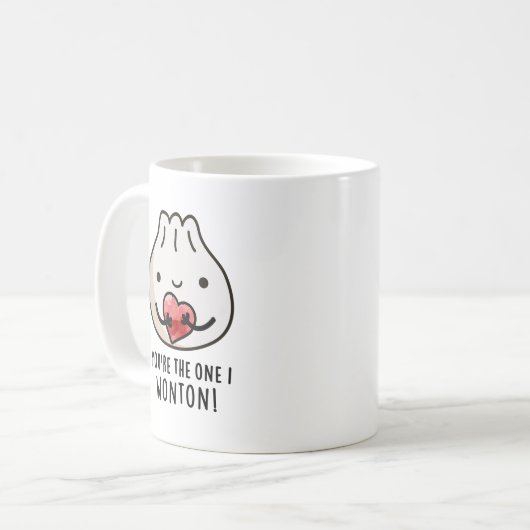 あなたは食べ物のディンプンおもしろいを不思議に思う コーヒーマグカップ (正面左)