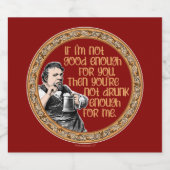 あなたは飲十分でない リキュールボトルラベル (シングルラベル)