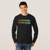 あなたは馬鹿です 謎が解けた クールな皮肉な言葉 Tシャツ (正面フル)