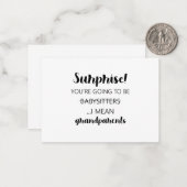 あなたは驚きはベビーシッターになる私が言う ノートカード (正面/裏面インサイチュ)