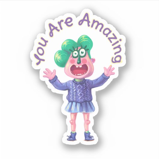 あなたは驚くばかりだ シール (正面)