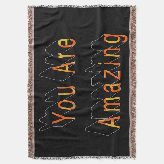 あなたは驚くばかりだ スローブランケット (正面縦)