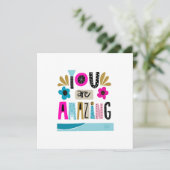 あなたは驚くべき元気前向きだ カード (スタンド正面)