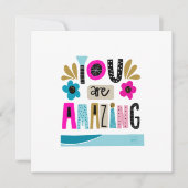 あなたは驚くべき元気前向きだ カード (正面)