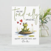 あなたは驚くべき | おもしろいバレンタインデー シーズンカード (スタンド正面)