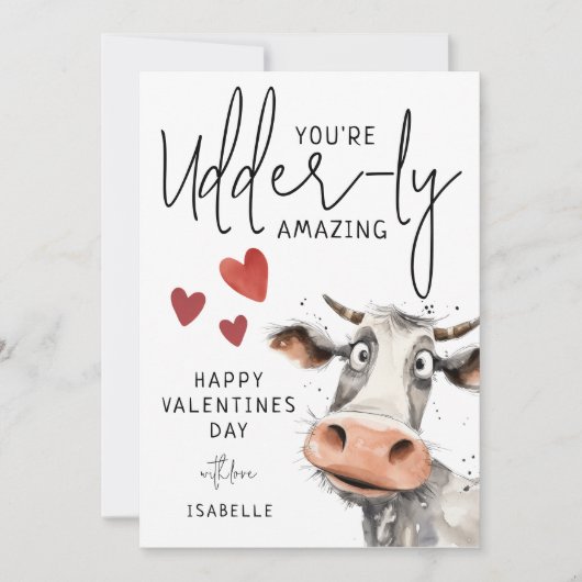 あなたは驚くべき | おもしろいバレンタインデー シーズンカード (正面)