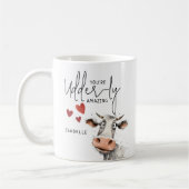 あなたは驚くべき | おもしろい コーヒーマグカップ (左)