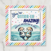 「あなたは驚くべき」バレンタインギフトラベル フェイバータグ (裏面)