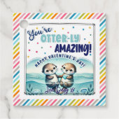 「あなたは驚くべき」バレンタインギフトラベル フェイバータグ (正面)