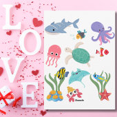 あなたは驚くべき、赤いロブスター、キッズバレンタインデー シーズンカード