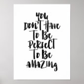 あなたは驚くほど完璧である必要はない ポスター (正面)
