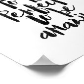 あなたは驚くほど完璧である必要はない ポスター (角)