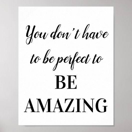 あなたは驚くほど完璧である必要はない ポスター (正面)