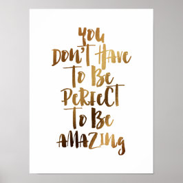 あなたは驚くほど完璧である必要はない ポスター