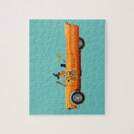 あなたは魔女はハロウィーンのユーモアの悪いようなこと言う ジグソーパズル (縦)