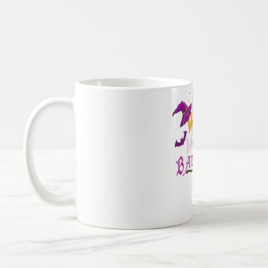 あなたは魔女は悪いことはハロウィーンの魔女のように言う コーヒーマグカップ (左)