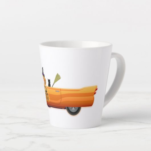 あなたは魔女を悪い事のように言う カフェラテマグ (右アングル)