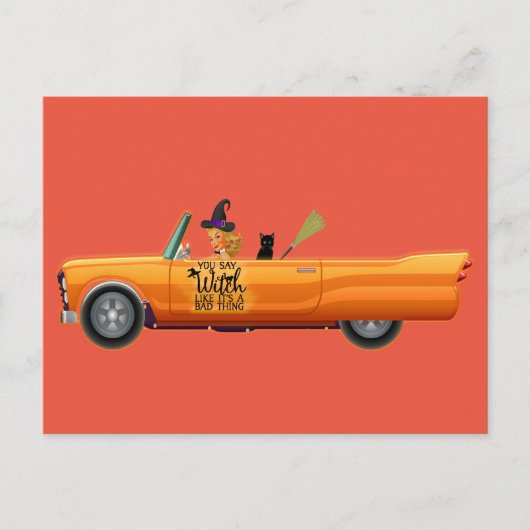 あなたは魔女を悪い事のように言う ポストカード (正面)