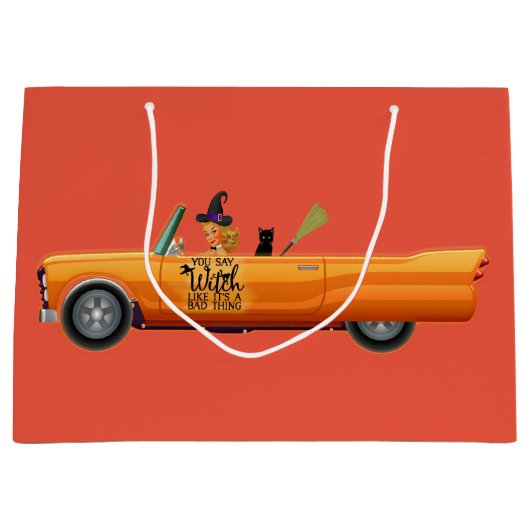 あなたは魔女を悪い事のように言う ラージペーパーバッグ (正面)