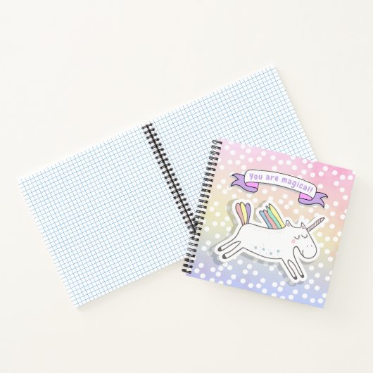 あなたは魔法だ!かわいいユニコーンのキッズノート ノートブック (内部)