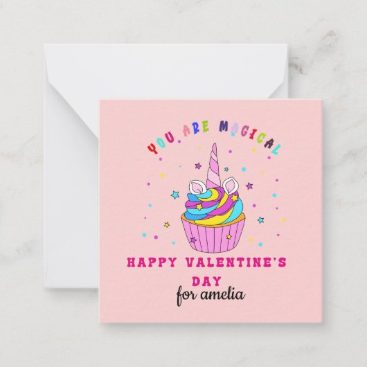 あなたは魔法のバレンタインデーだ ノートカード (正面)