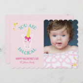 あなたは魔法の一角獣のバレンタインカード シーズンカード (正面/裏面)