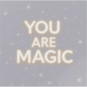 あなたは魔法感動的ステッカーだやる気を起こさせる- シール (正面)