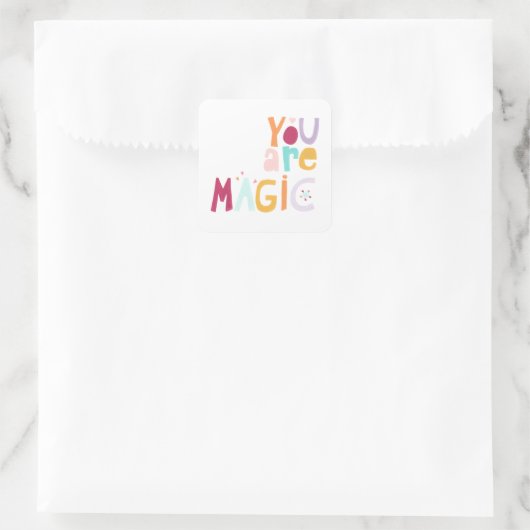 あなたは魔法 スクエアシール (バッグ)