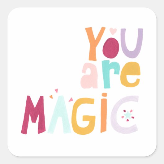 あなたは魔法 スクエアシール (正面)