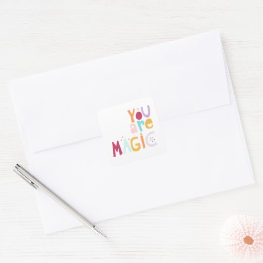 あなたは魔法 スクエアシール (封筒)