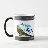 あなたは鳥を持っている – ドイツ語間抜けの諺を翻訳した! モーフィングマグカップ (左)